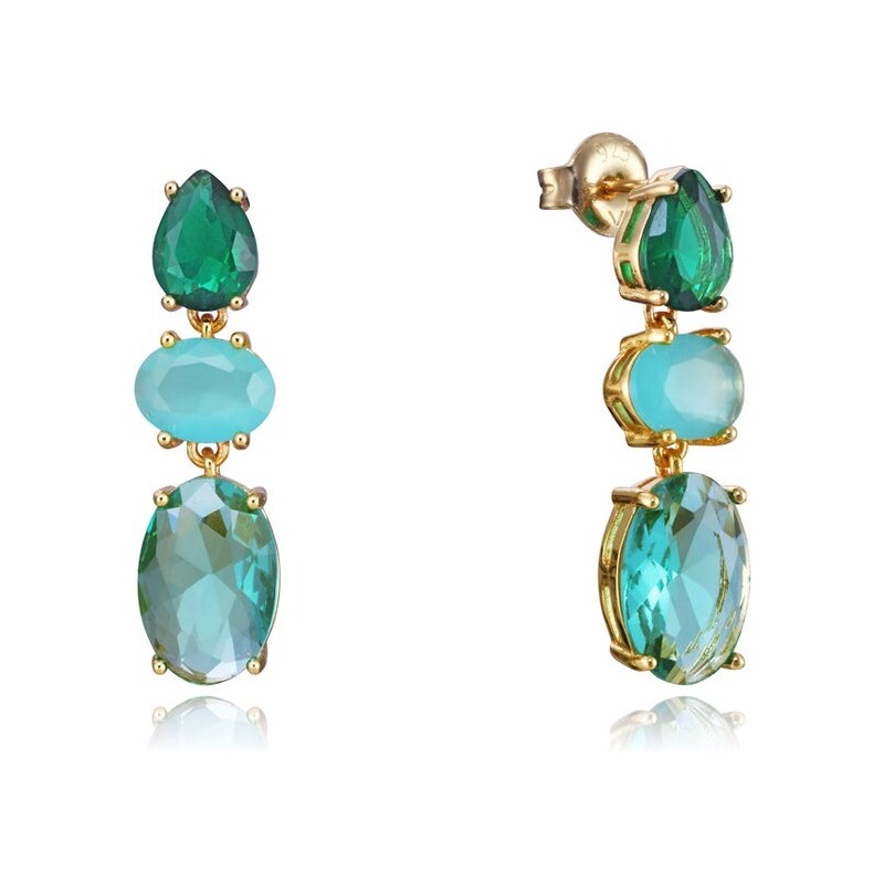 Viceroy Prekrásne pozlátené náušnice s kryštálmi Elegant 13168E100-59 66578515