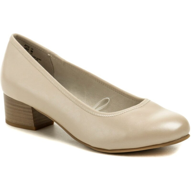 Jana 8-22360-42 béžové perlové dámske lodičky šírka H 48236386