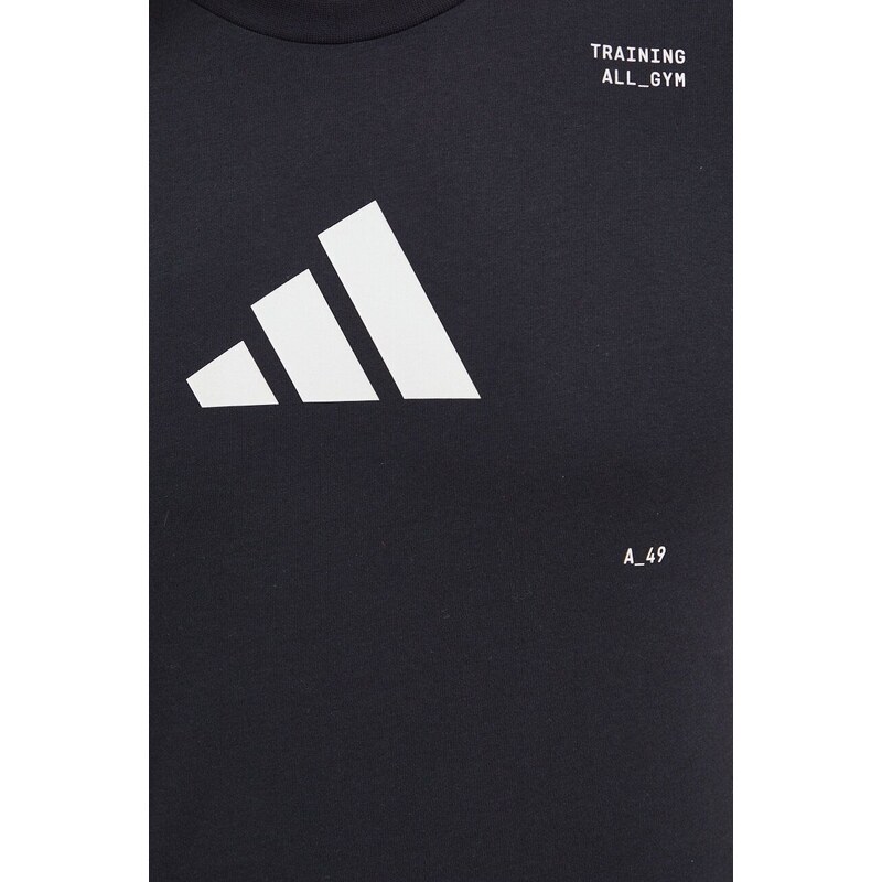Tréningové tričko adidas Performance čierna farba, s potlačou, IT1497