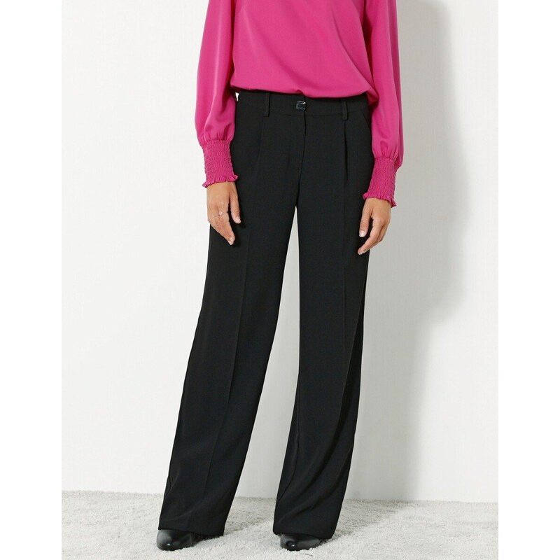 Široké splývavé nohavice čierna 040 Blancheporte 48255052