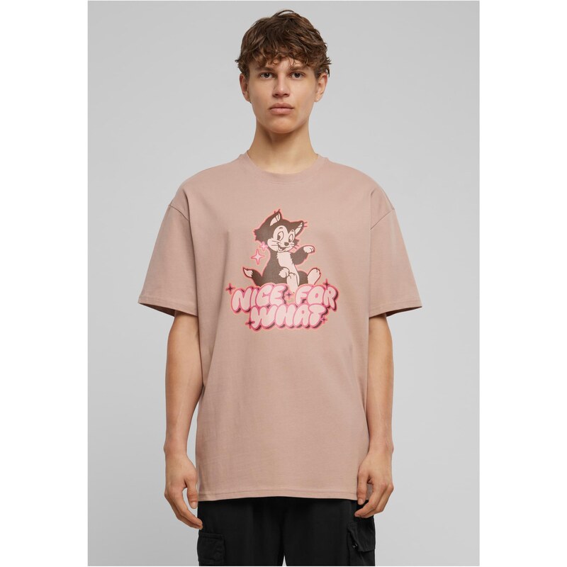 Mister Tee Mens T-shirt Nice for what Heavy Oversize Tee - pink 50661467