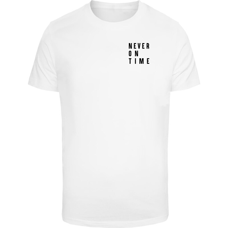 Mister Tee Mens T-shirt Never On Time - white 50659159