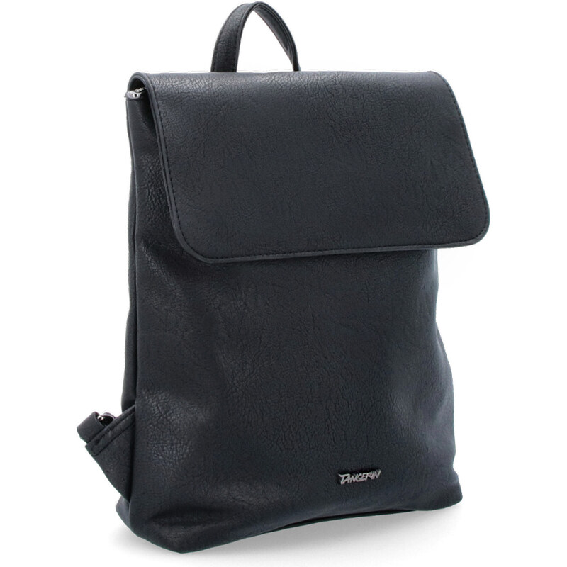 Mestský batoh zo syntetickej kože Tangerin čierna 8009 C 64019648