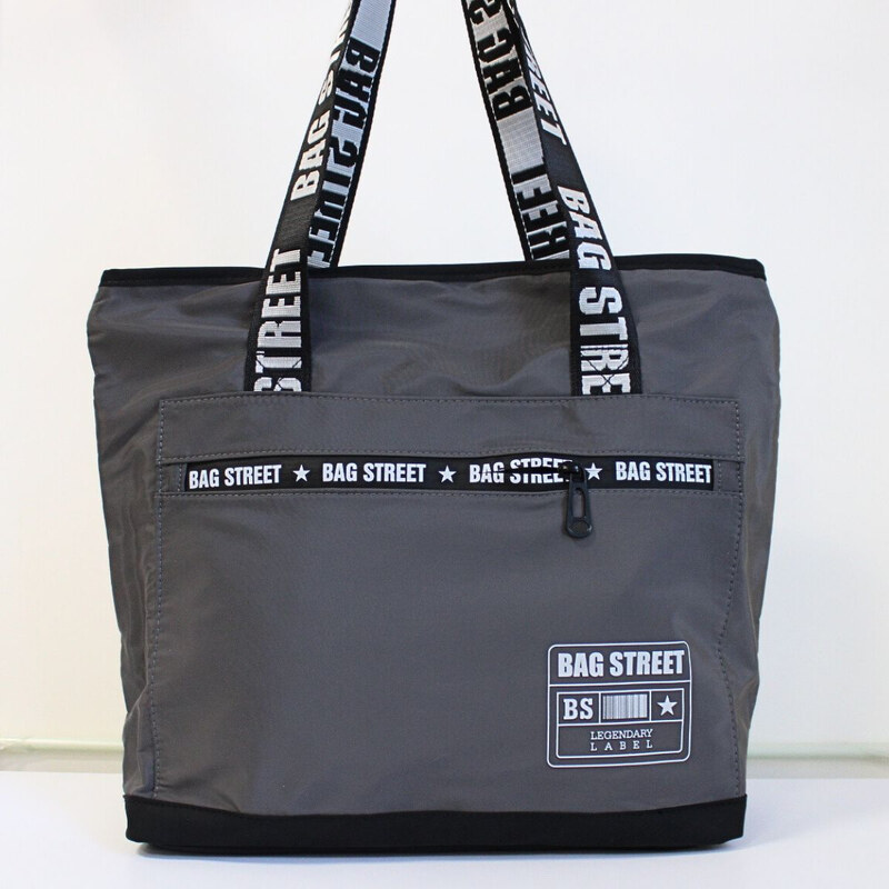 Dámska šedá shopper taška BAG STREET 66572387
