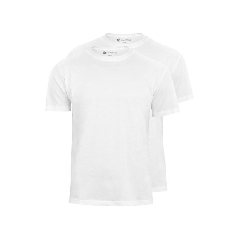 Stark Soul Pánske Tričko set 2 kusy biele Biela S 48309901