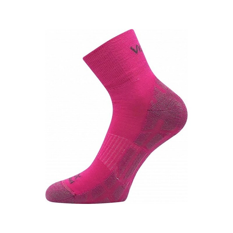 TWARIX SHORT členkové merino ponožky s masážnym chodidlom VoXX Fuchsia 52601254