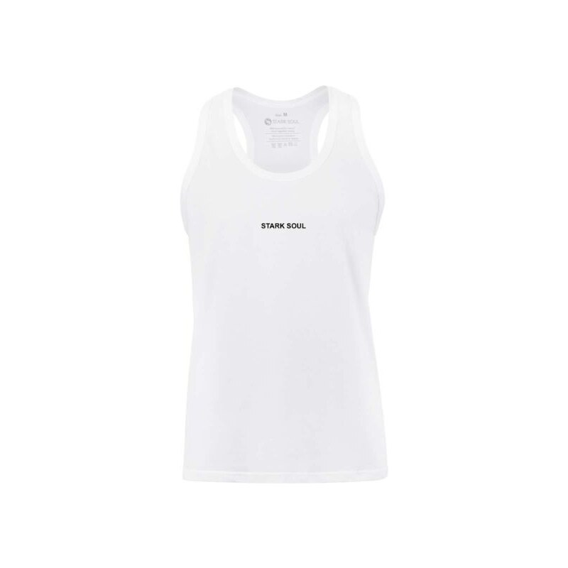 Stark Soul Pánske Tielko Klasik Logo biele Biela M 48324242
