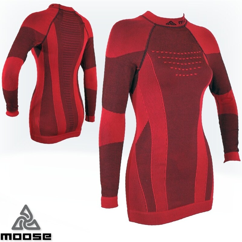 ELEMENT TEE WOMEN teplá termobielizeň Moose Červená XS / S 1 kus 48327455