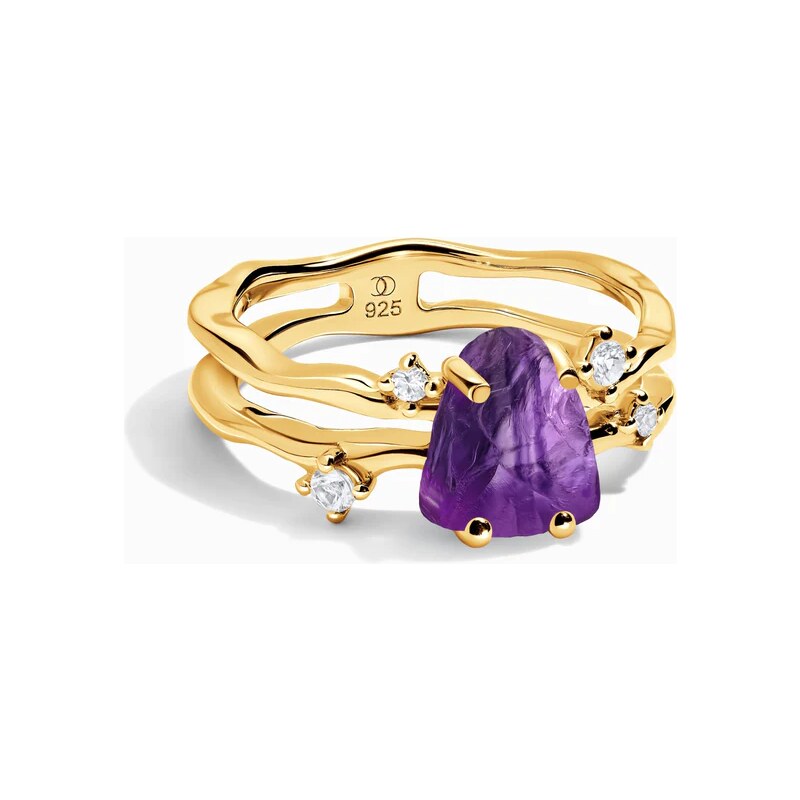 Royal Exklusive Royal Fashion prsteň Pozitíva 18k zlato Vermeil s 54108550