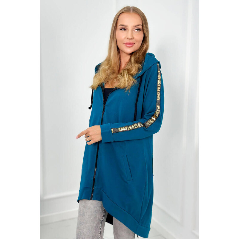 Fashionweek Rozopínacia mikina s kapucňou bavlnená pohodlná K8997 50736767