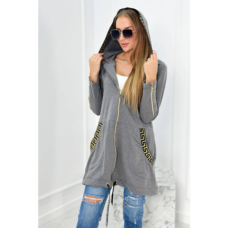 Fashionweek Dámska mikina z bavlny pohodlná mikina s kapucňou s 48752844