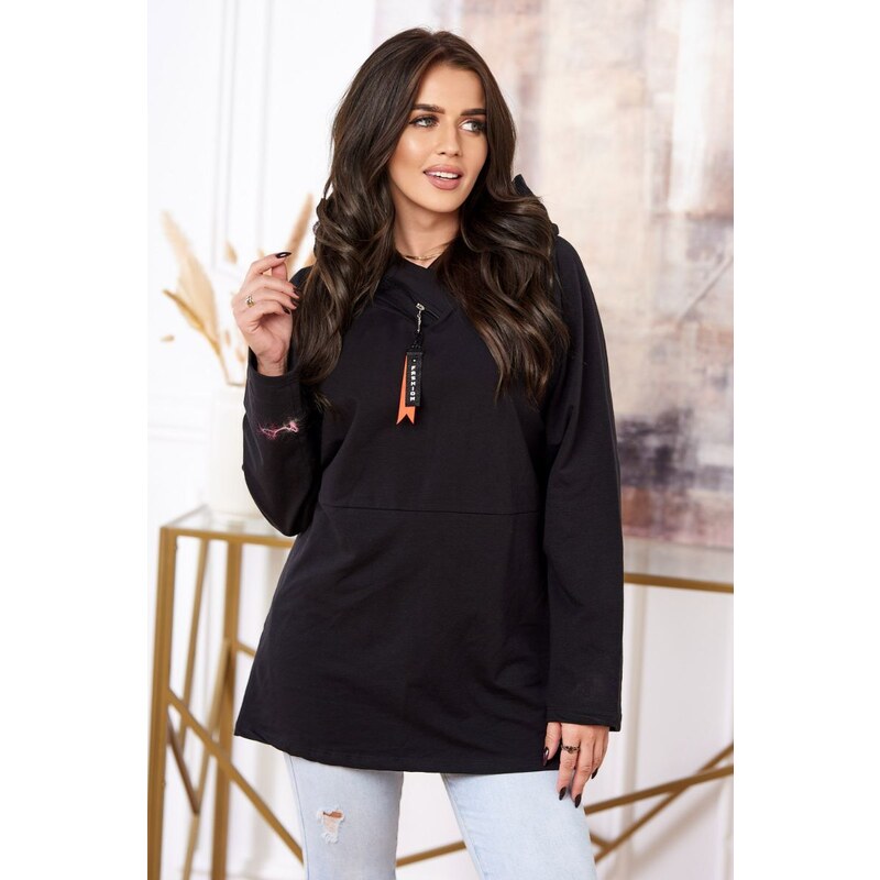 Fashionweek Mikina s kapucňou Oversized bavlnená K0160 50736834