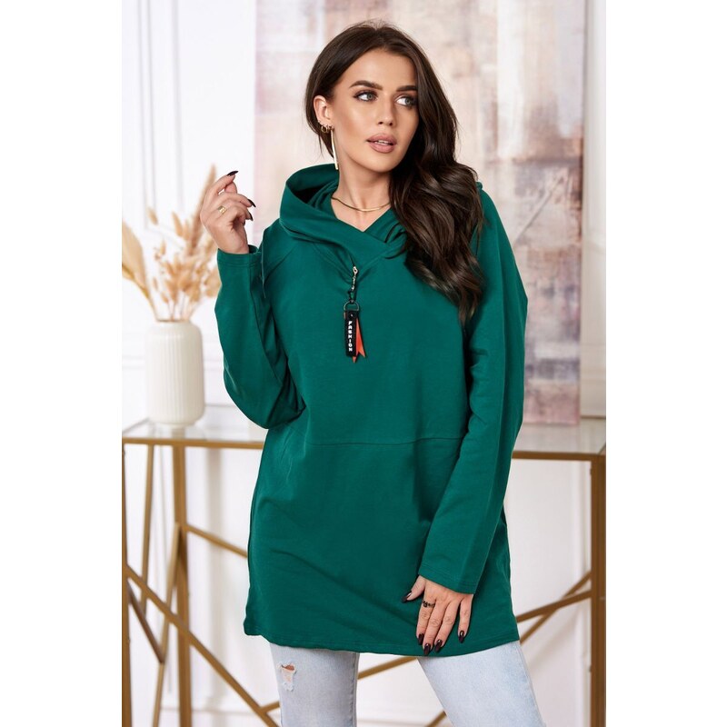 Fashionweek Mikina s kapucňou Oversized bavlnená K0160 50736833