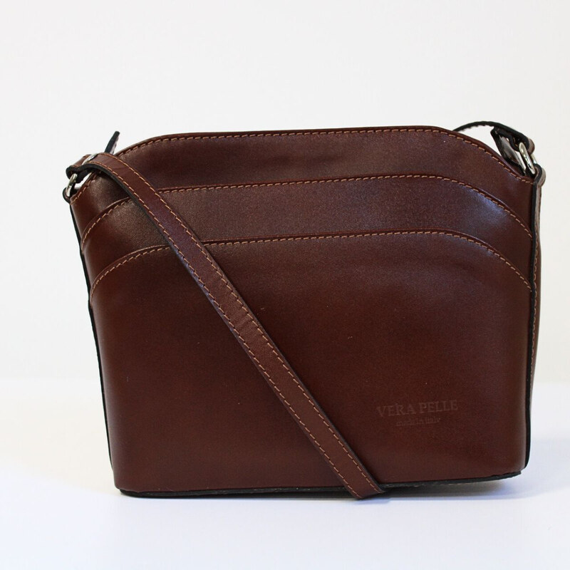 Koňaková kožená kabelka Vera Pelle 66571937