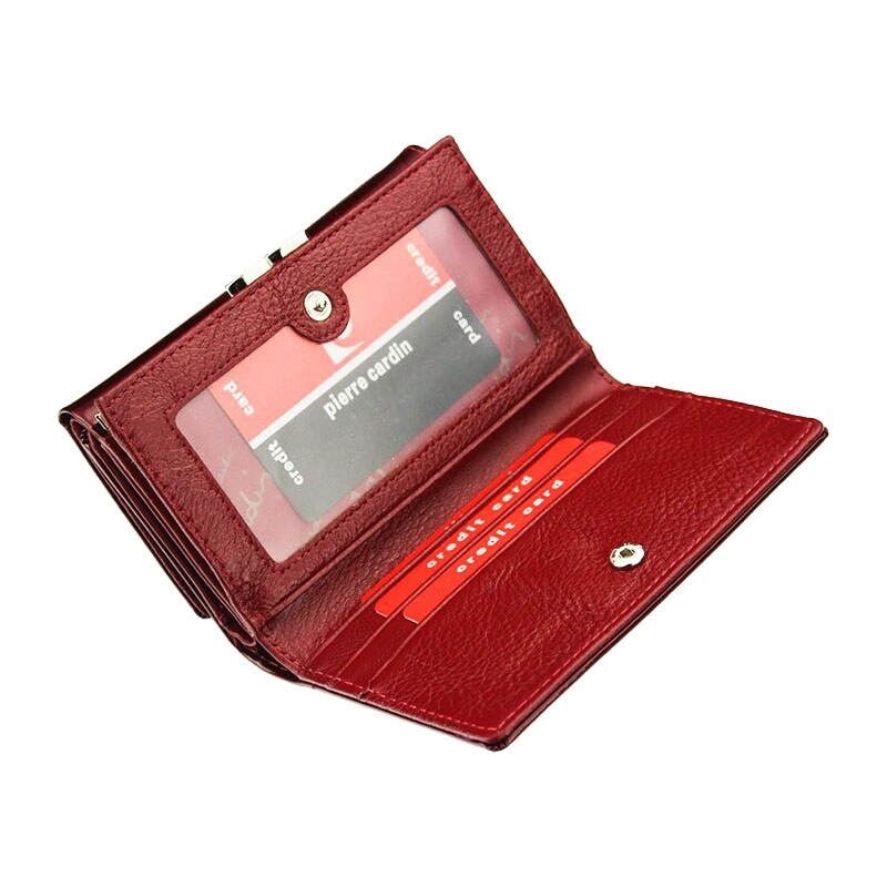 Luxusná červená dámska peňaženka Pierre Cardin (KDPN244)