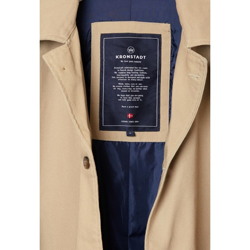 Kronstadt Béžový bavlnený kabát pre mužov