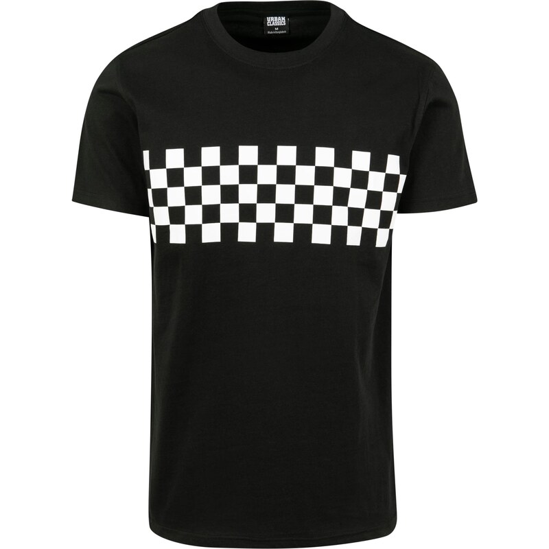 Urban Classics Check Panel T-Black/White 65206436