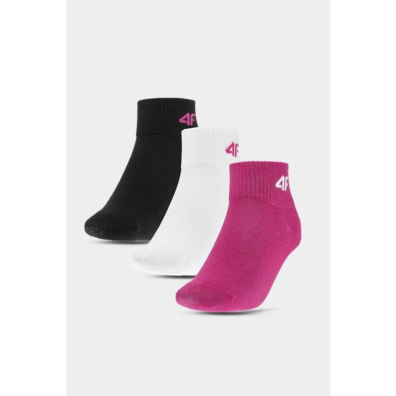 Kesi 4F Casual Girls' 3-BACK Socks Multicolor