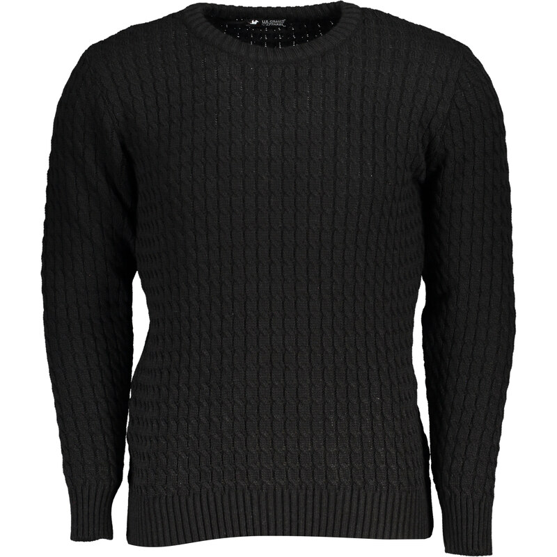 U.S. GRAND Pánsky čierny sveter US Grand Polo 64705566