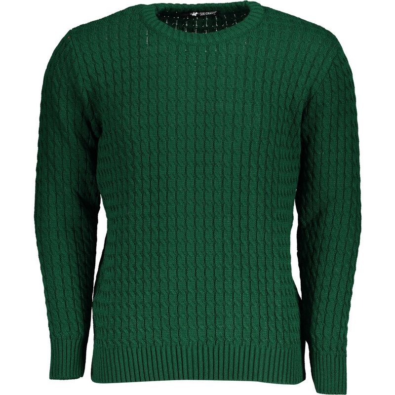 U.S. GRAND Zelený pánsky sveter US Grand Polo 64709874