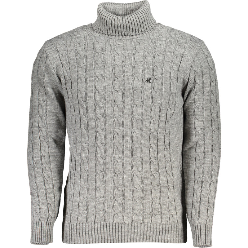 U.S. GRAND Pánsky sivý rolák US Grand Polo 64711957