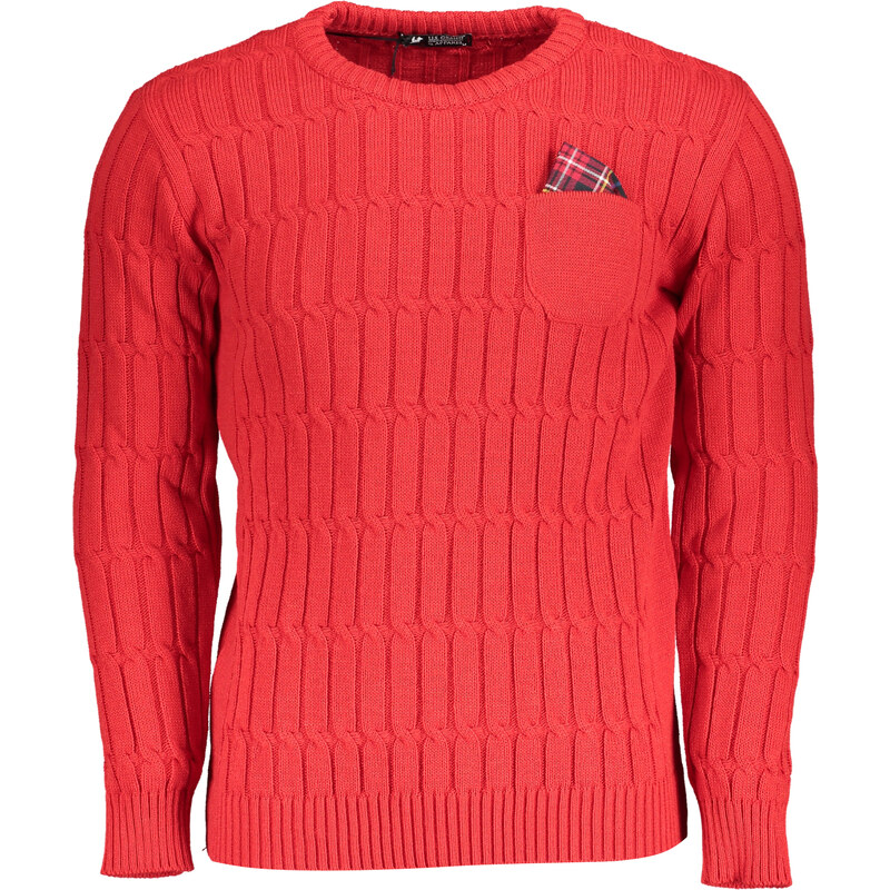 U.S. GRAND Červený pánsky sveter US Grand Polo 64710845