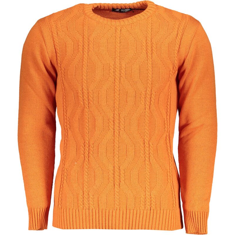 U.S. GRAND Pánsky oranžový sveter 64708956