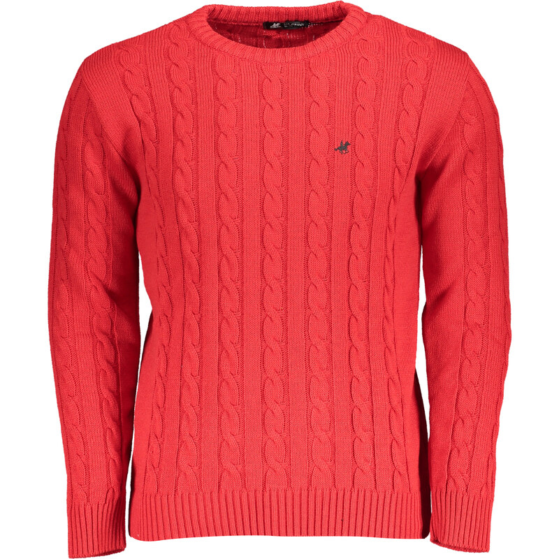U.S. GRAND Červený pánsky sveter US Grand Polo 64704700