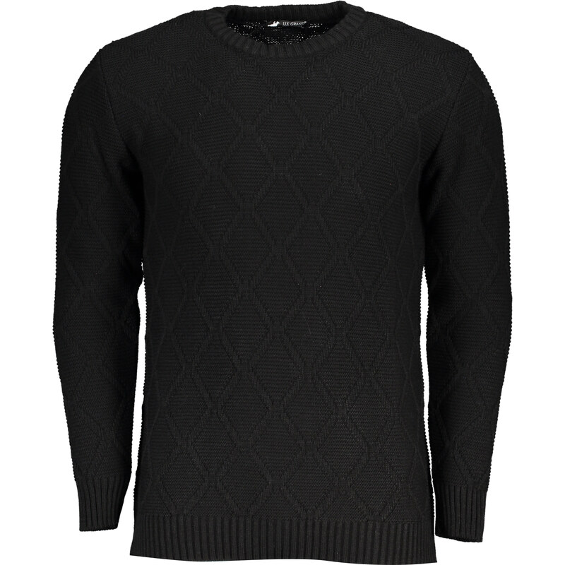 U.S. GRAND Pánsky čierny sveter US Grand Polo 64705223