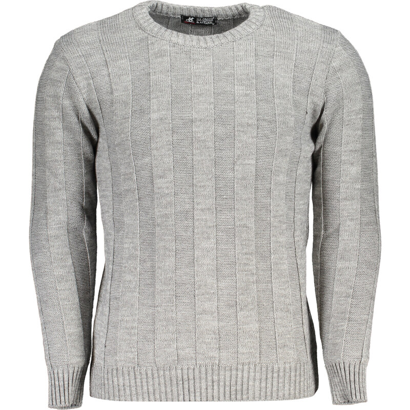 U.S. GRAND Pánsky sivý sveter US Grand Polo 64705133