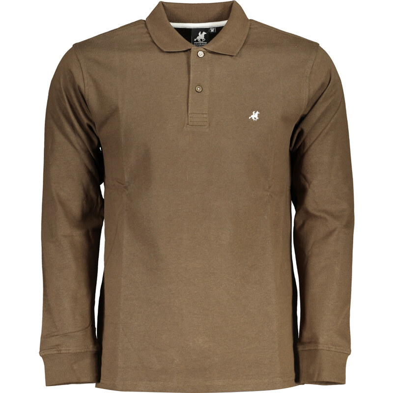 U.S. GRAND Pánske hnedé polokošele s dlhým rukávom 64709764