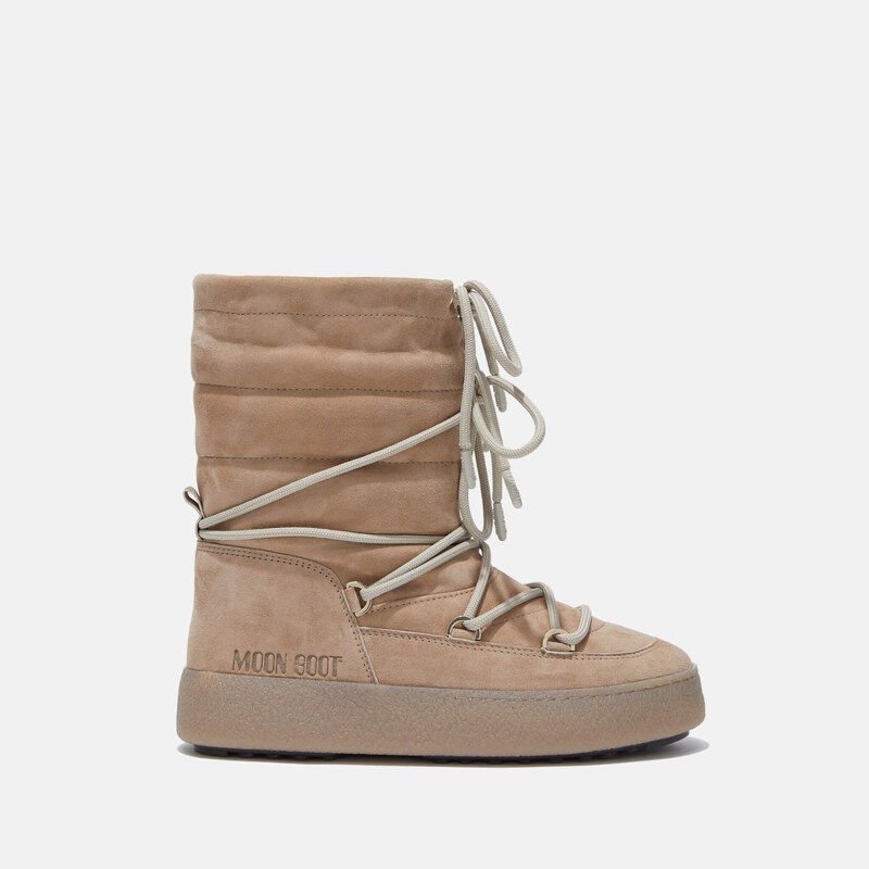 Dámske béžové snehule Moon Boot Ltrack Suede 67085232