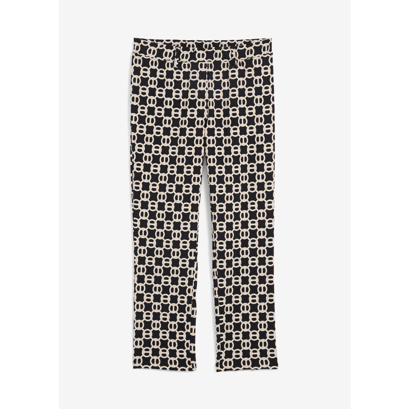 bonprix Strečové nohavice z bengalínu, farba čierna 48373852