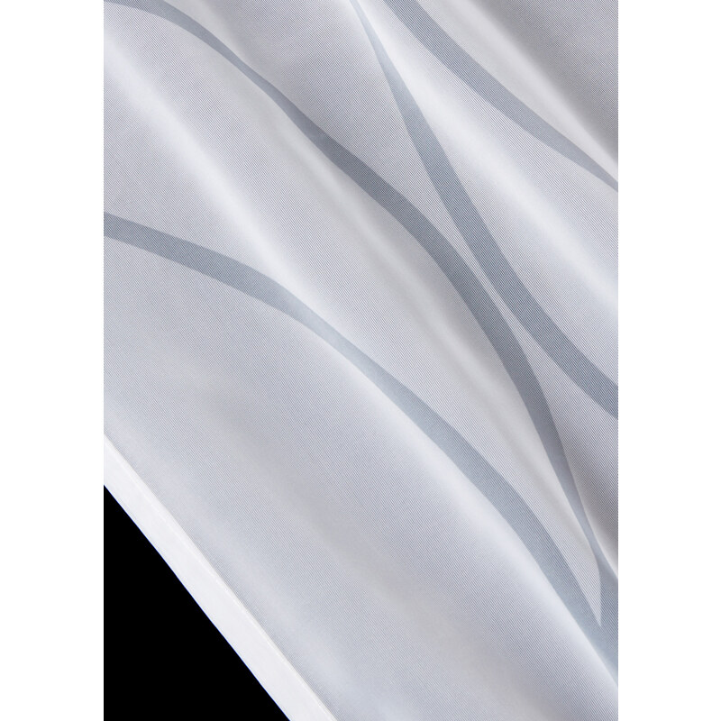 bonprix Záclona s vlnovou potlačou (1ks), s recyklovaným polyesterom, farba biela