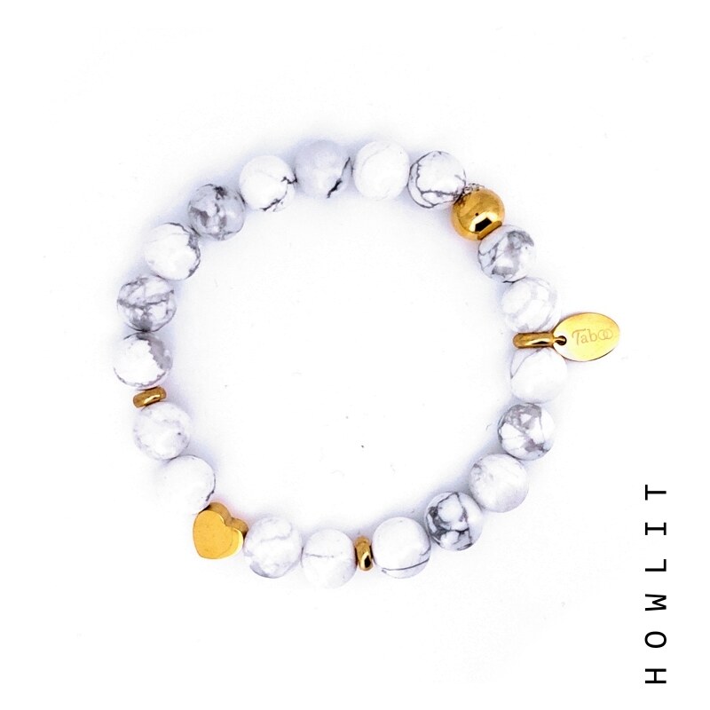 Taboo náramok Symbol so srdiečkom, howlit tbs802 48382531