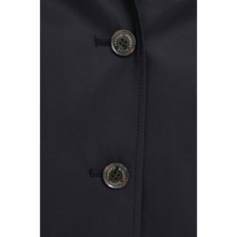 Kabát Lauren Ralph Lauren dámsky,tmavomodrá farba,prechodný,297936855