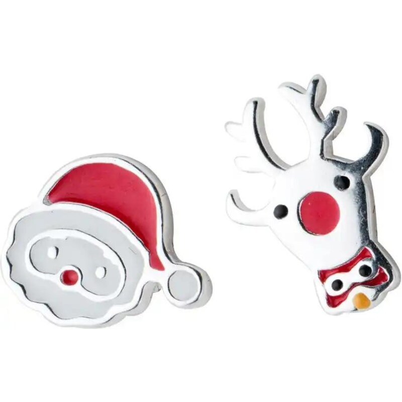 Olivie Strieborné VIANOČNÉ náušnice 8260 48390662