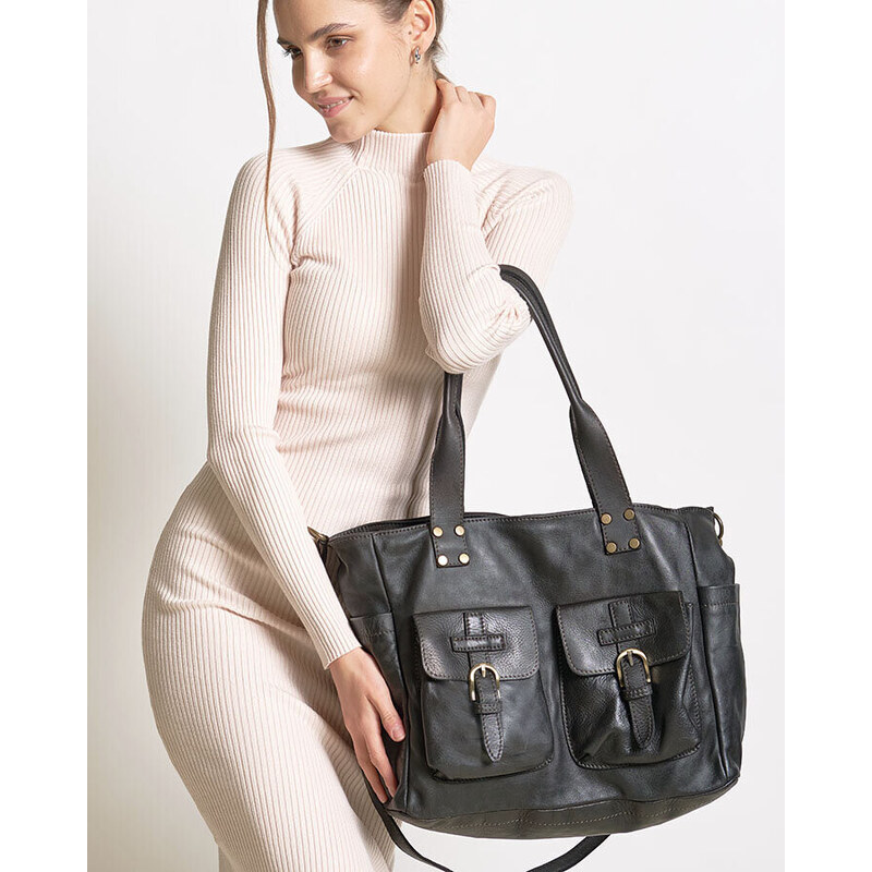 Marco Mazzini handmade MARCO MAZZINI Kožená shopper taška na rameno XL 47897621