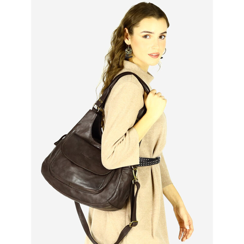 Marco Mazzini handmade MARCO MAZZINI Kožená kabelka na rameno handmade 48386605