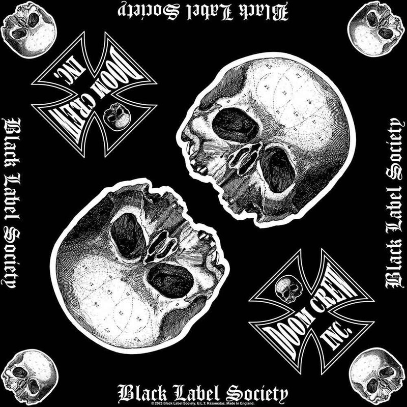 RUKA HORE Unisex šatka Black Label Society Doom Crew Čierna