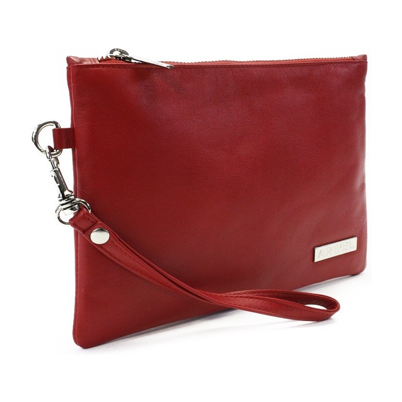 Arwel Červená dámska kožená etue s pútkom 611-0025-31 48374914