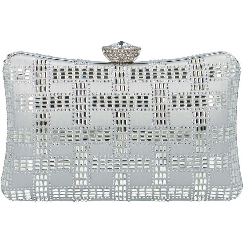 Dámska listová kabelka strieborná - Michelle Moon Klatsia strieborná 57978691