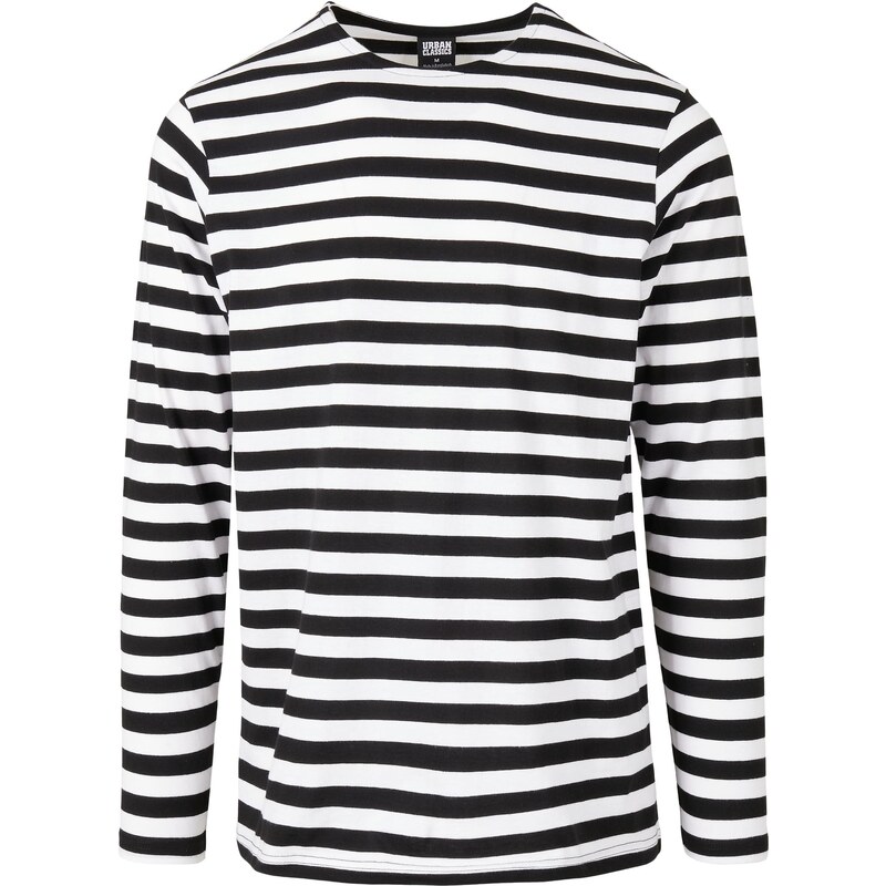 Urban Classics Regular Stripe LS white/black 50672424