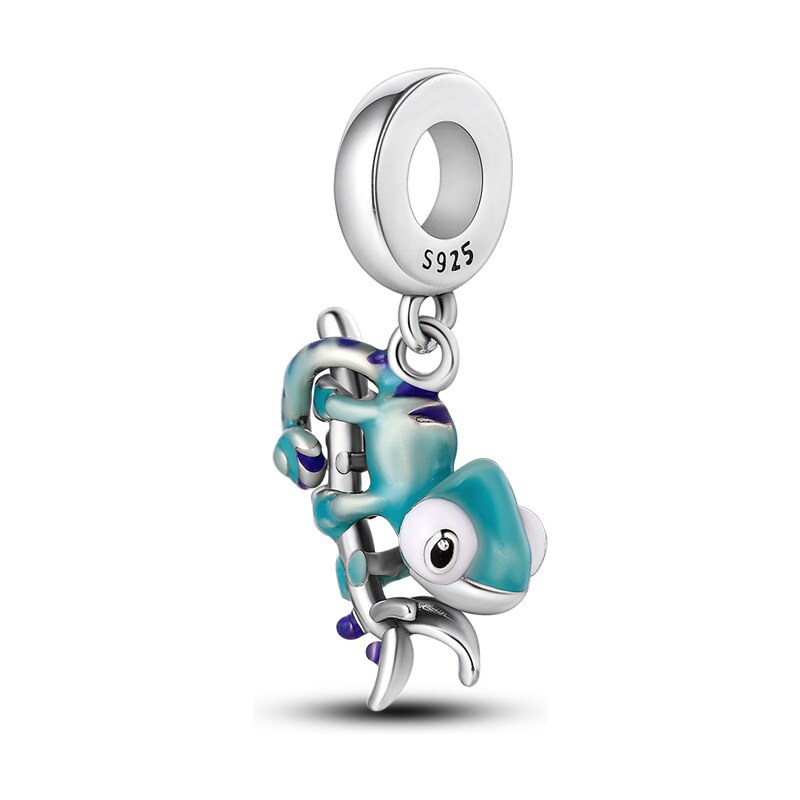 Royal Fashion strieborný prívesok meniaci farbu Chameleon 49326553