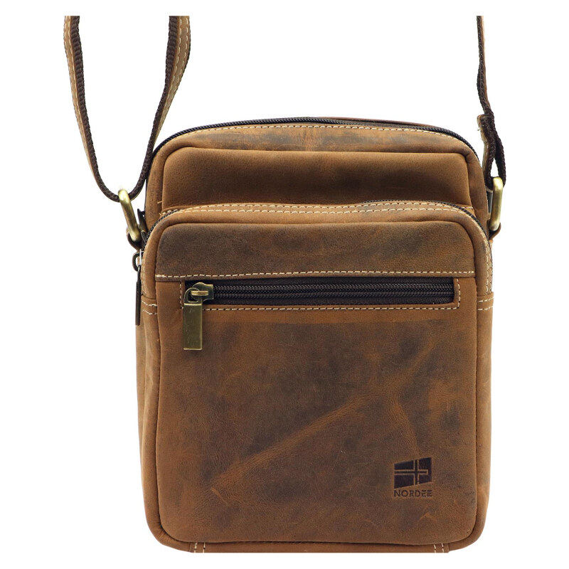 Pánska kožená croosbody taška (GT206) 48419193