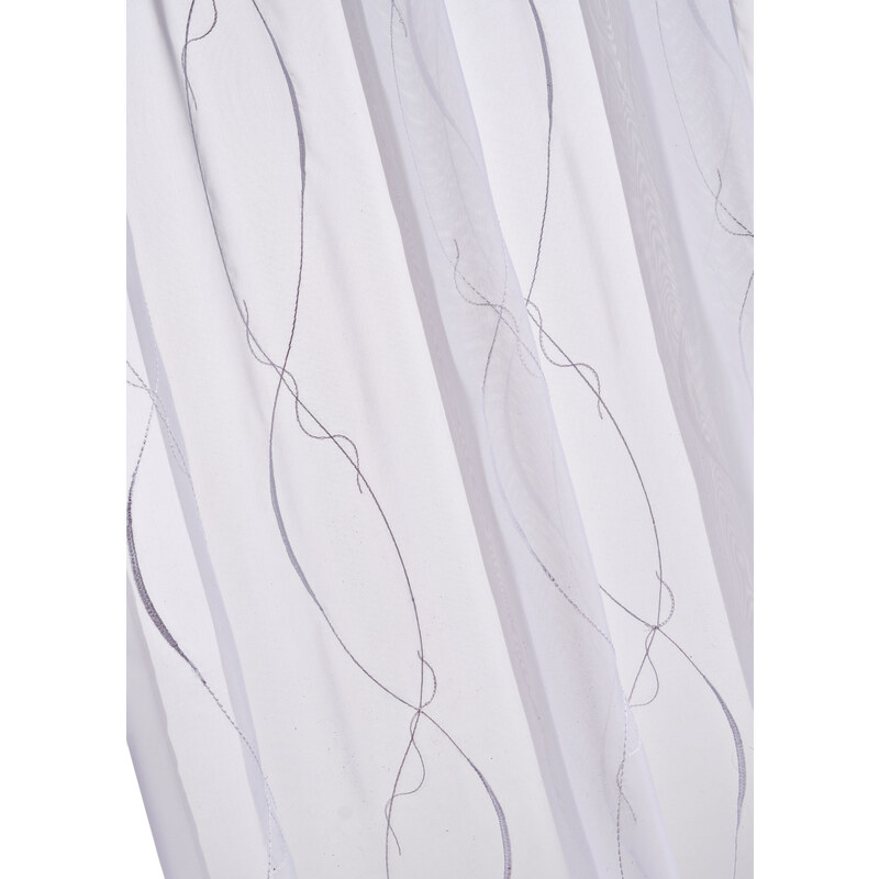 bonprix Záclona s výšivkou, s recyklovaným polyesterom, farba biela