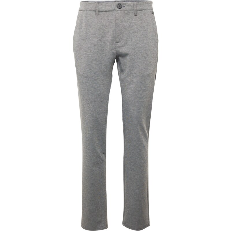 BLEND Chino nohavice Langford sivá melírovaná 49049300