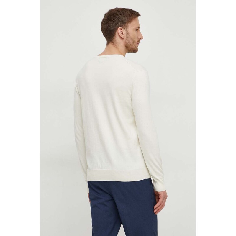 Bavlnený sveter Polo Ralph Lauren béžová farba,tenký,710890558