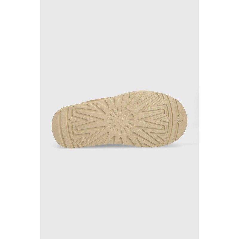 Semišové papuče UGG Tasman Crafted Regenerate béžová farba, 1152747