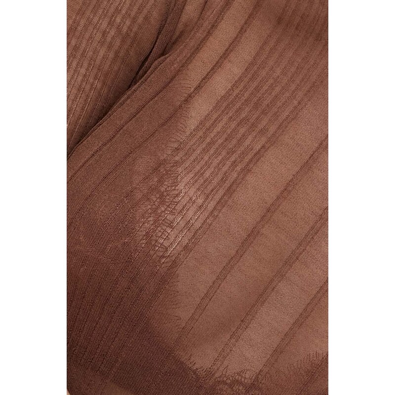 Blúzka Pinko dámska, hnedá farba, jednofarebná, 102977.A1ND